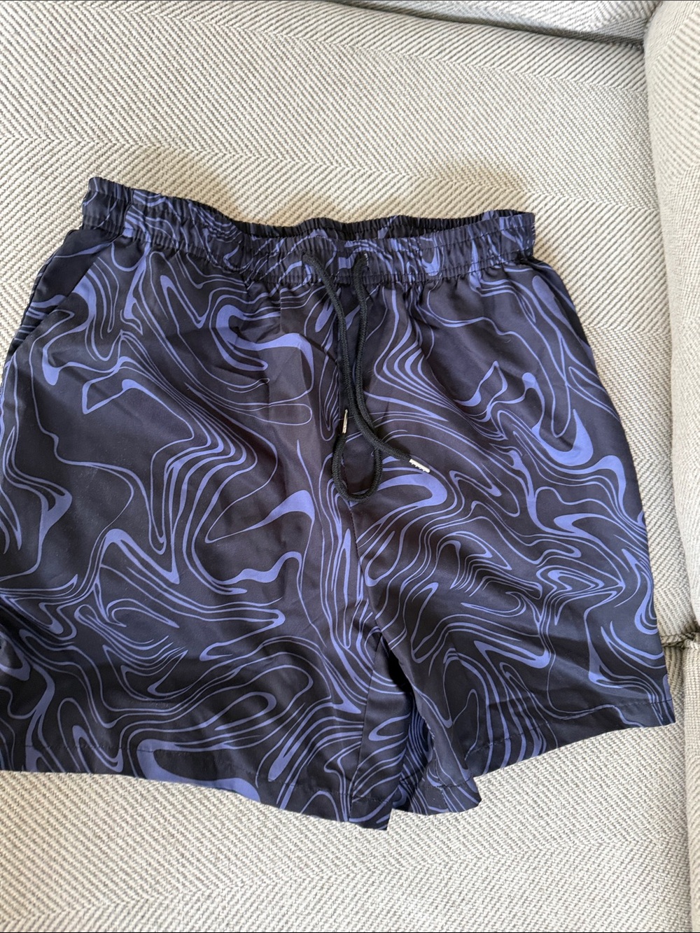 Men's Blue Swirl Shorts